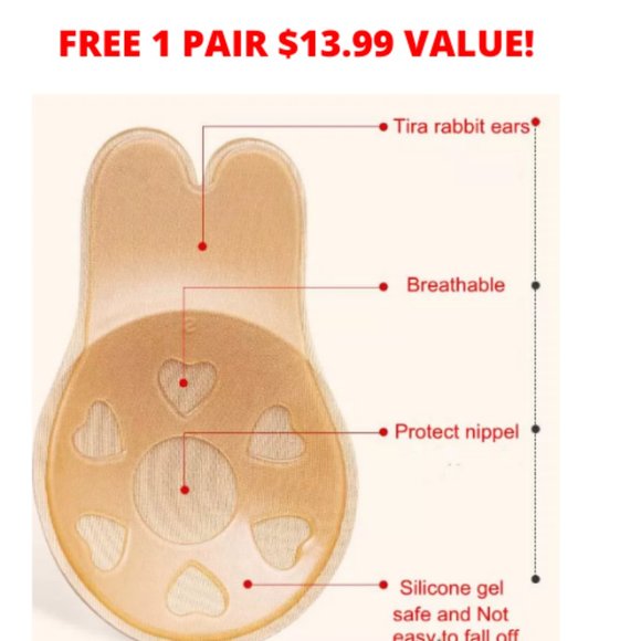 Adhesive Push up Strapless Bra - Picture 6 of 12